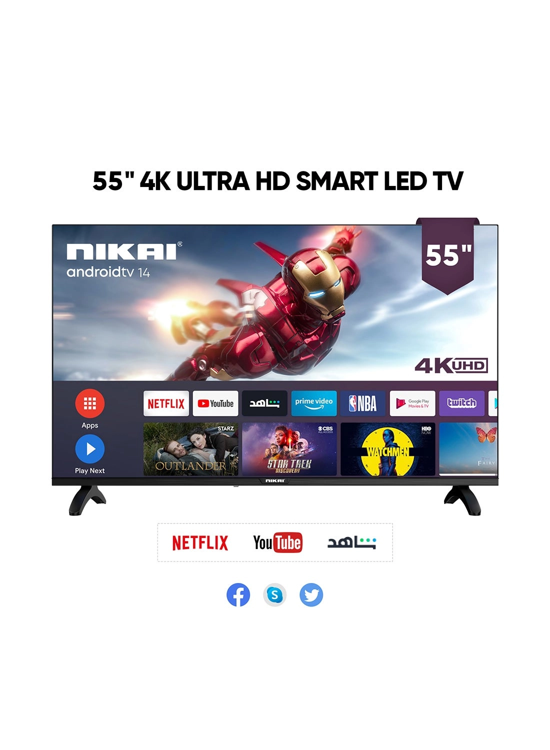 Nikai UHD5510SLED - 55 Inch