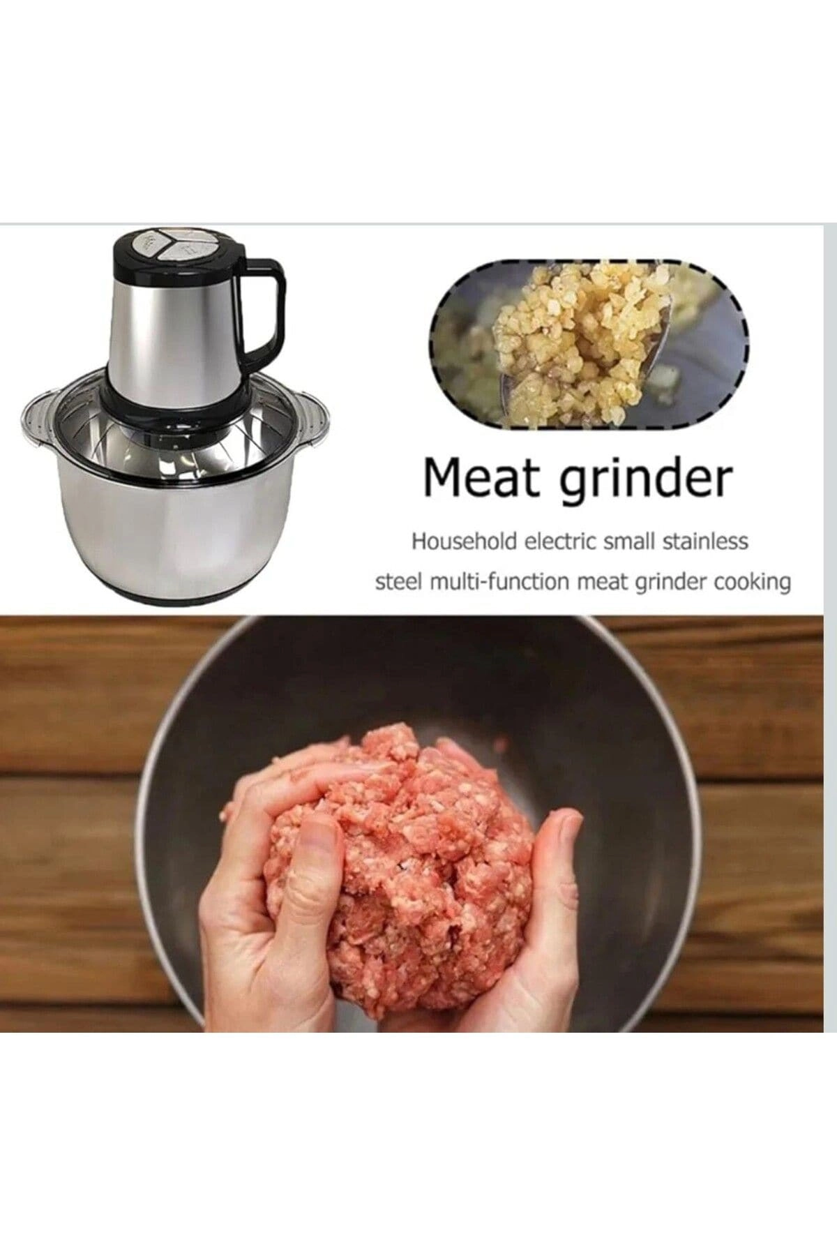 Food Chopper Grinder - 5L Electric