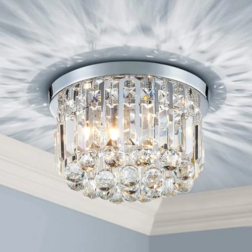 SANCTUARY LIGHT - D30 x H24 cm E14 3 Lights Chrome Finish