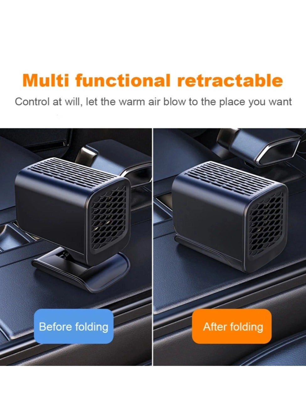 Car Electric Heater Fan - 12V 120W 360 Rotating