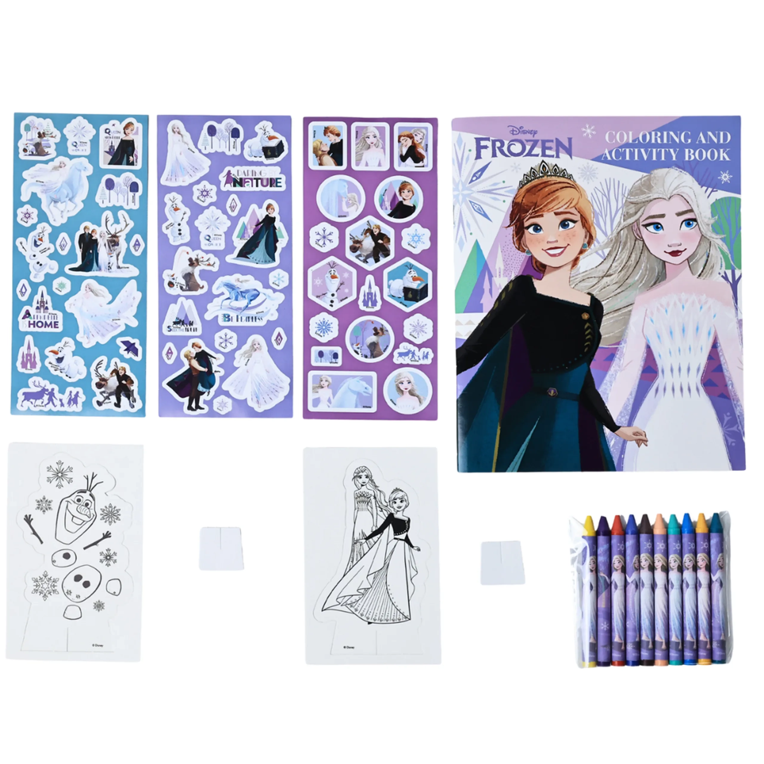 Frozen Super Activity - 20 Pcs 10 Vibrant Crayons
