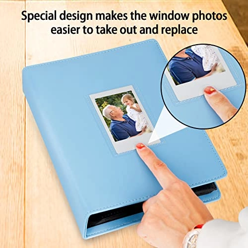 2x3" 288 Pockets Faux Leather Photo Album