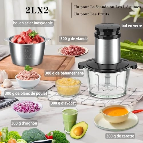 Electric Mincer - 2L 500W 2 Speed