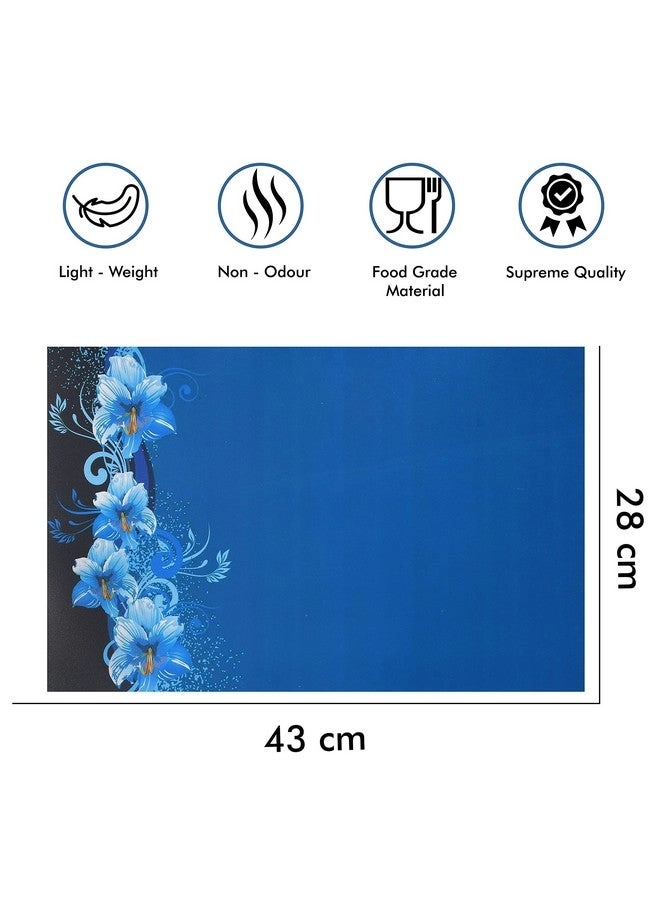 Refrigerator Drawer Mats - Pack Of 6 11 X 17 Inches Blue