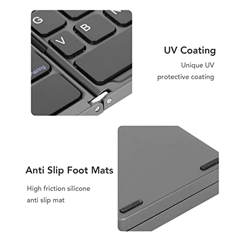 Foldable Keyboard - 64 Keys Touchpad USB-C