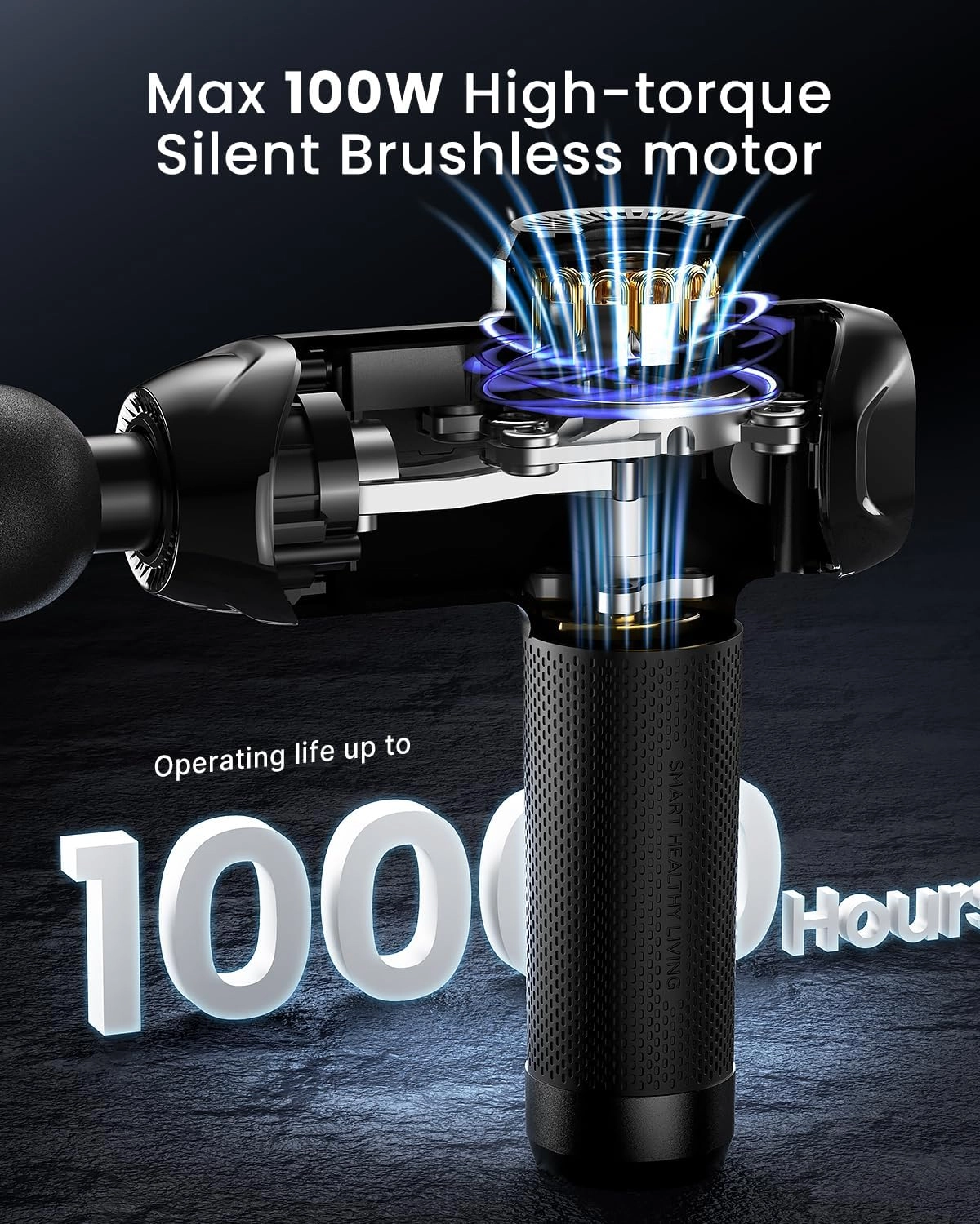 Power+ Thermacool Massage Gun - Heat and Cold