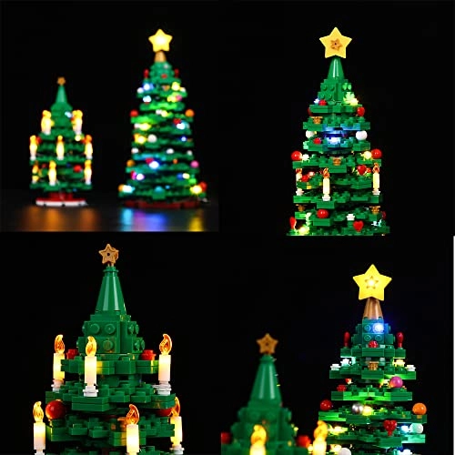 LED Light Kit - Compatible with Lego 40573 Christmas Tree Battery Powered