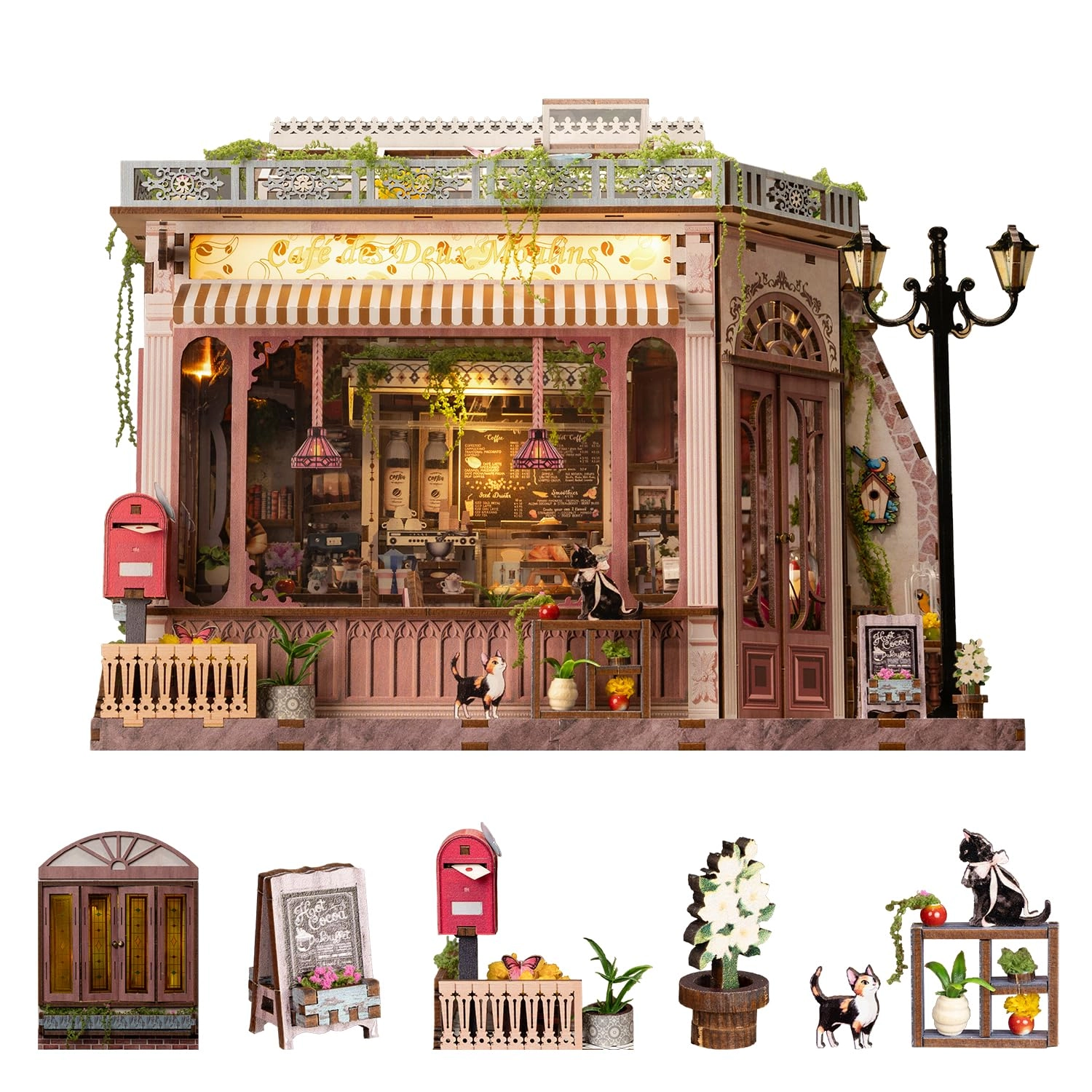 Wondyland Book Nook Kit - Cafe Garden