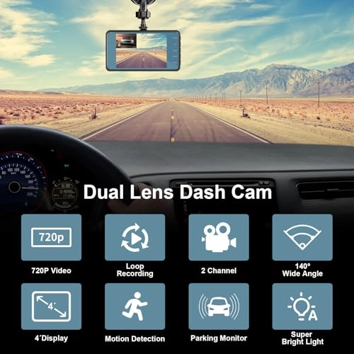 Dual Dash Cam - 1280*720P