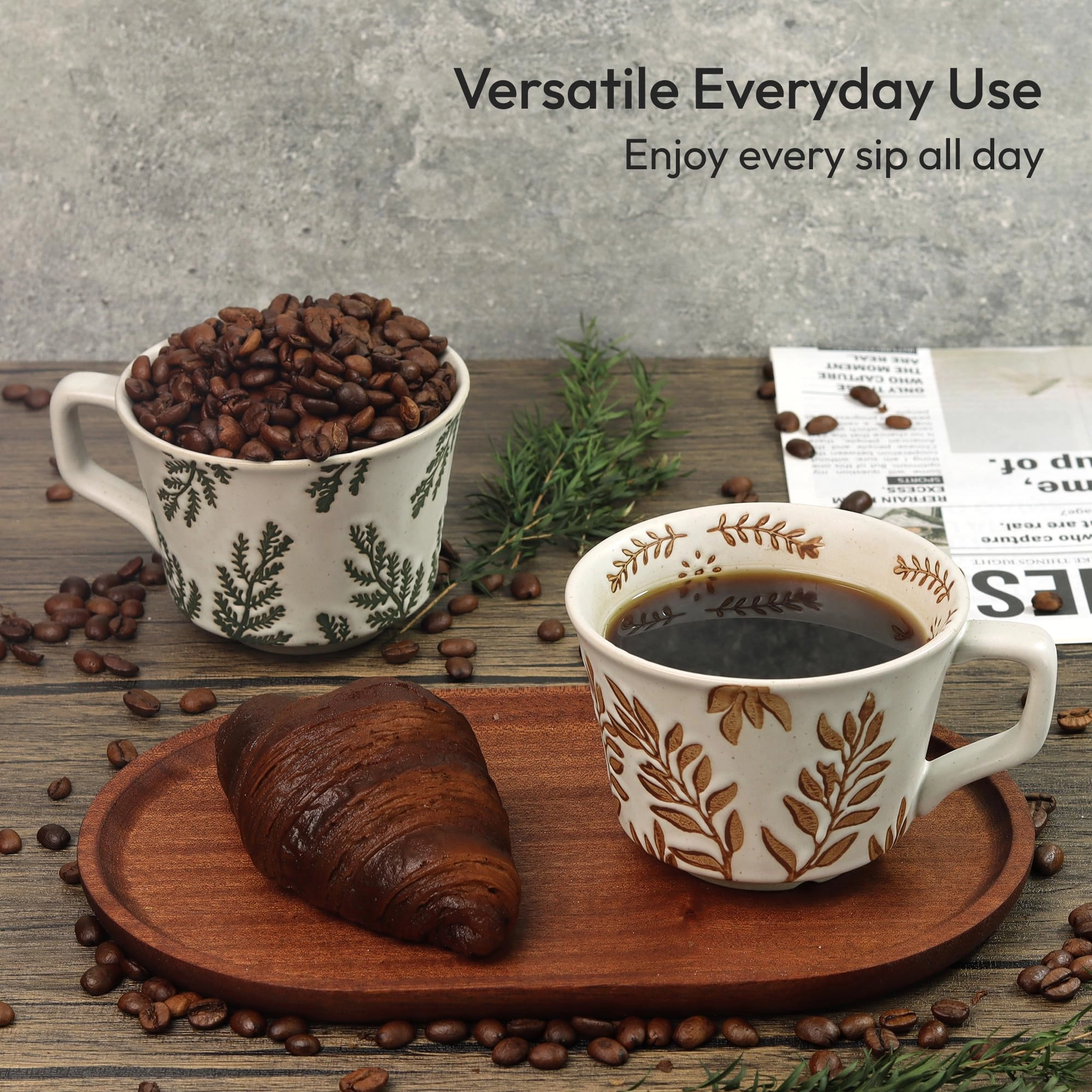 Leaf Reusable Cup - 1 pcs - Floral