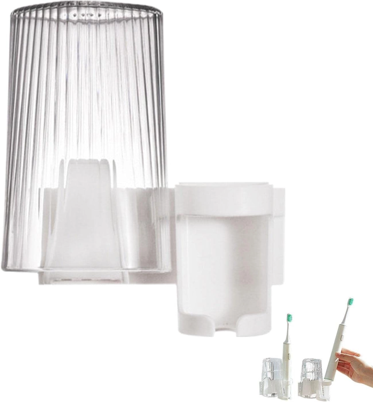 Toothbrush Wall Holder - Wall Mounted 2 Pcs