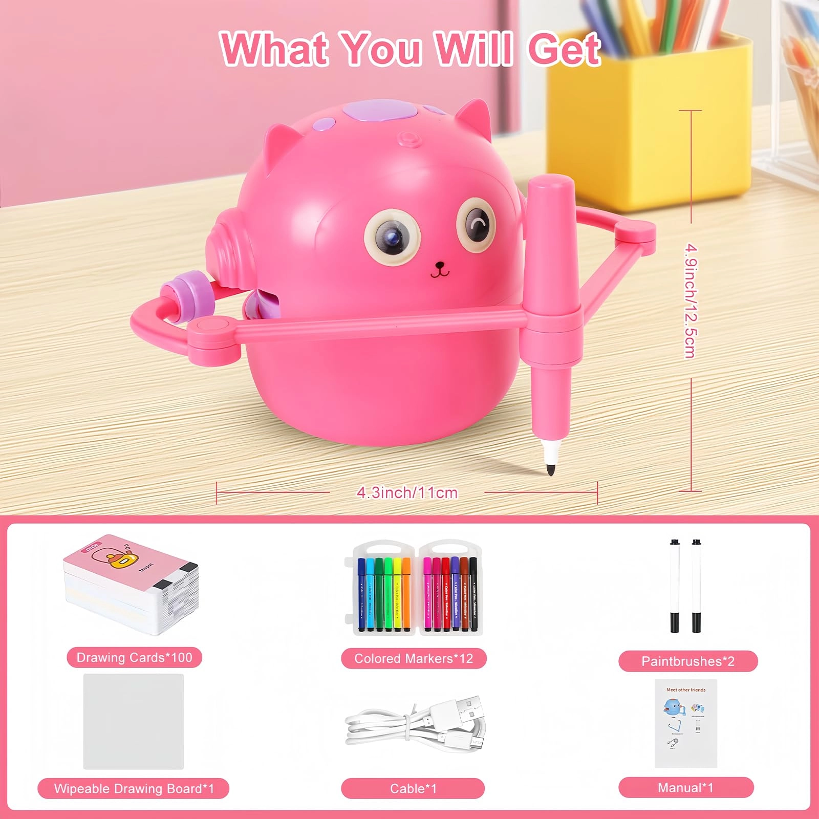 drawing robot - 3+ 1 pieces