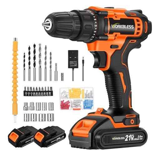 Power Drill - 2000 Milliamp Hours 21V