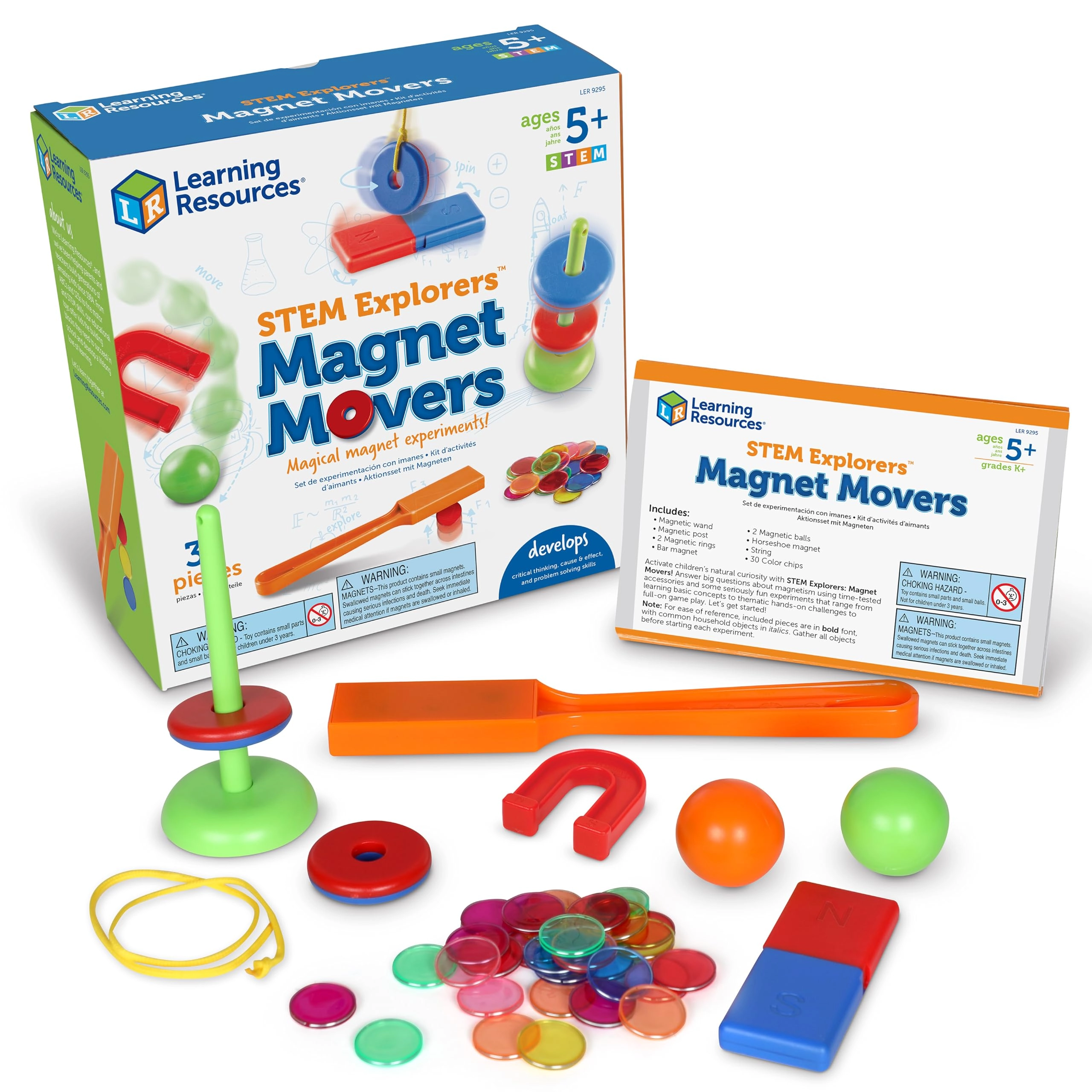 Learning Resources Magnet Movers Physics, Ages 5-9 - 39 pieces