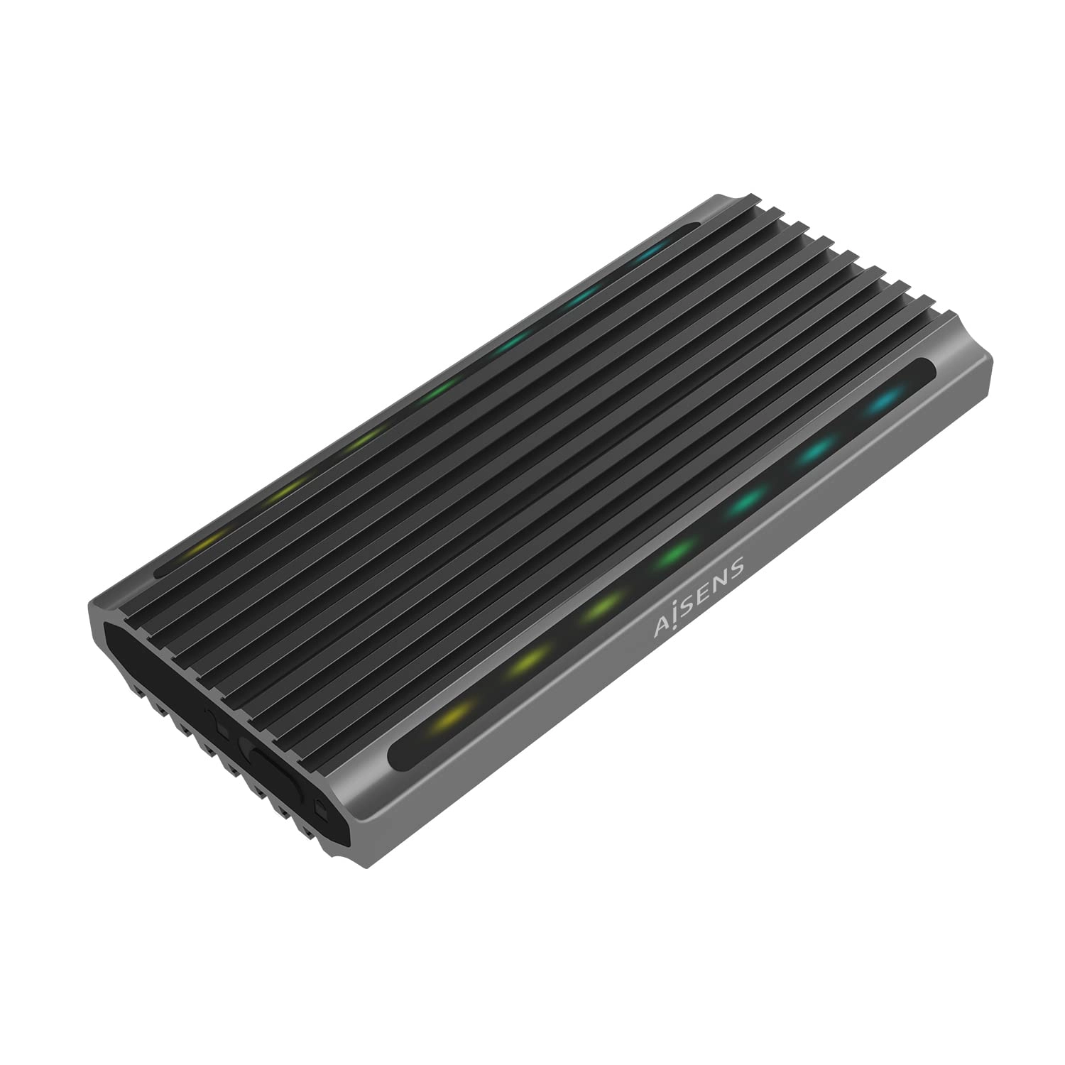 AISENS ASM2-RGB011GR - CAJA EXTERNA SSD M.2 SATA NVME USB 3.2 GEN2