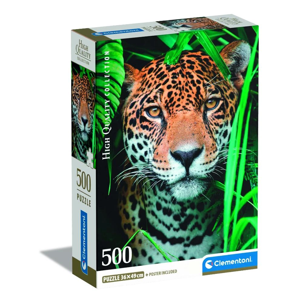 Clementoni Jaguar In The Jungle Puzzle (527-35541) - 500 pcs