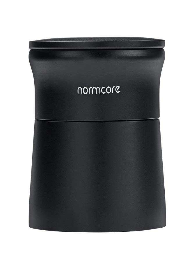 2-in-1 Magnetic Dosing Cup - 51mm Matte Black Anodized Aluminum