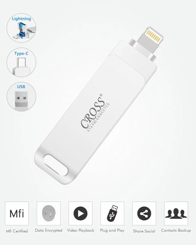 4 IN 1 PENDRIVE - USB 3.0 Lightning Micro USB USB A Type-C 256GB