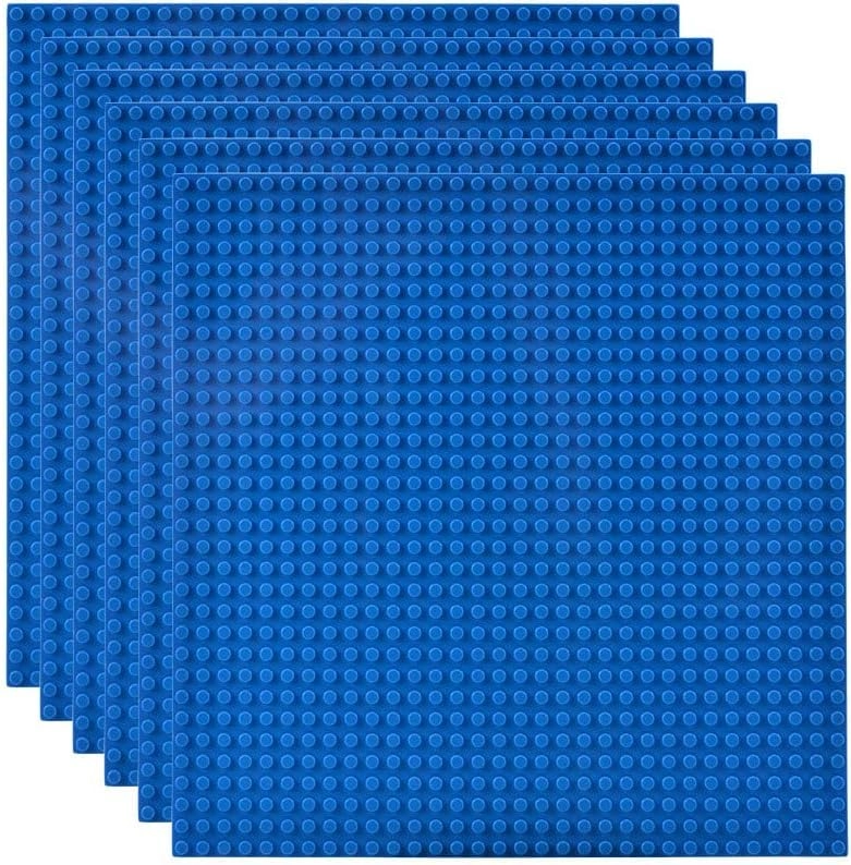 Lekebaby Baseplate for Building Bricks 25.4X25.4cm - 6pcs