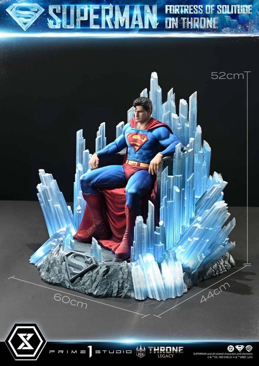 Superman Fortress of Solitude on Throne - Statue