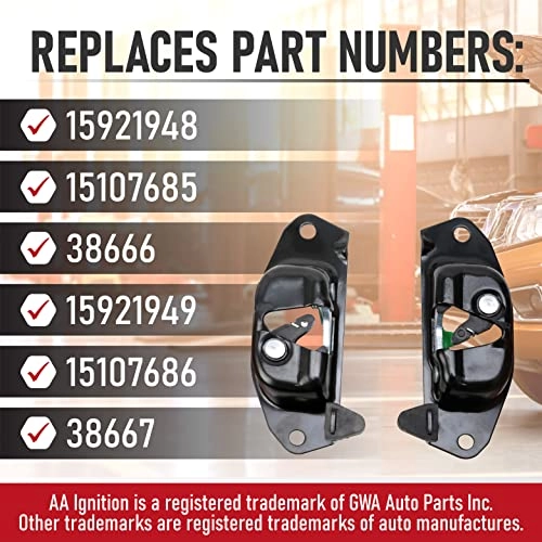 Tailgate Striker Bolt Latch Lever Kit - Left & Right