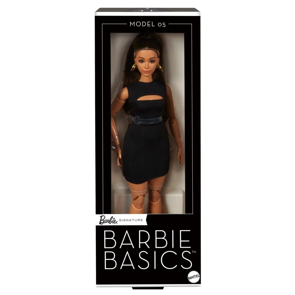 Mattel Barbie Basics Model 05 - Brunette Hair Little Black Dress Ages 6+