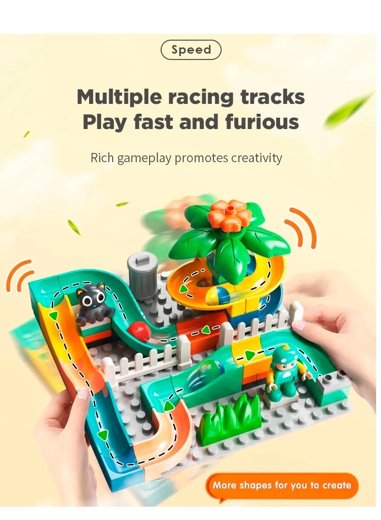 Marble Run Jungle Slide - Animals 330 pcs