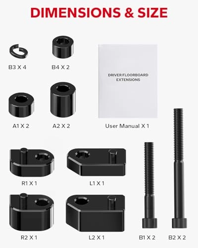 Driver Floorboard Extensions - Harley Touring 2009-2024