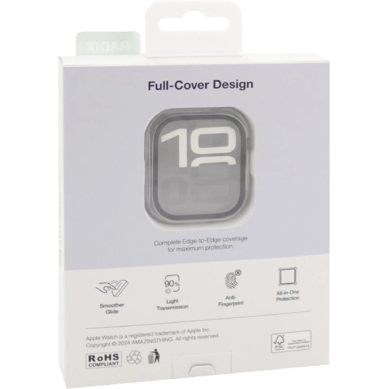 Smartwatch Fit Case for Apple Watch Series 10 46mm - Glass Transparent