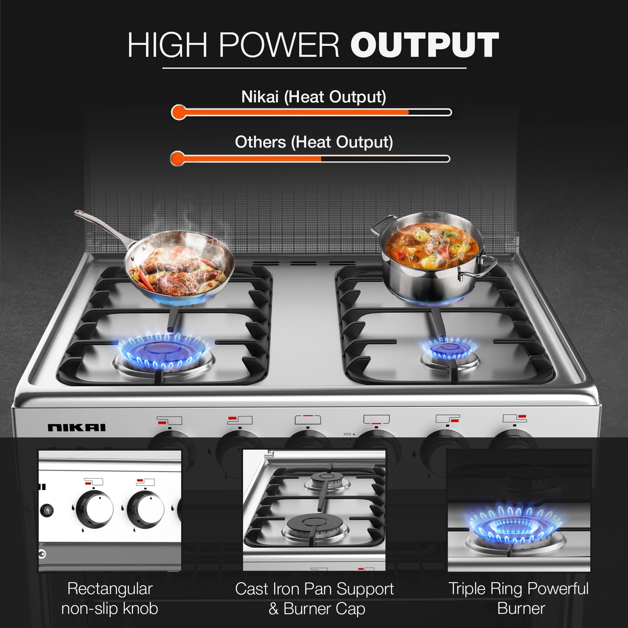 U6070EG GAS Cooker