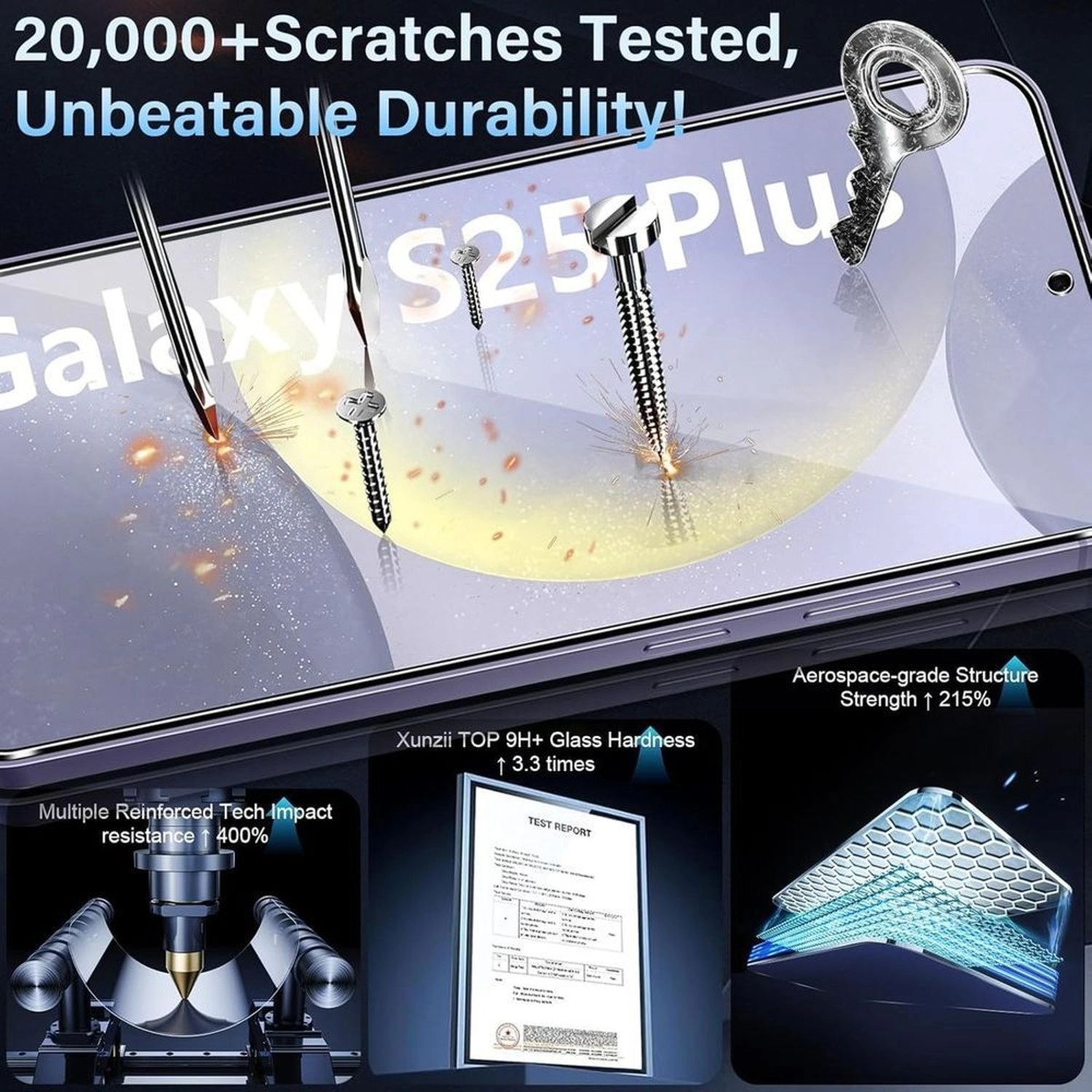 Clear Screen Protector for Samsung Galaxy S25 Plus