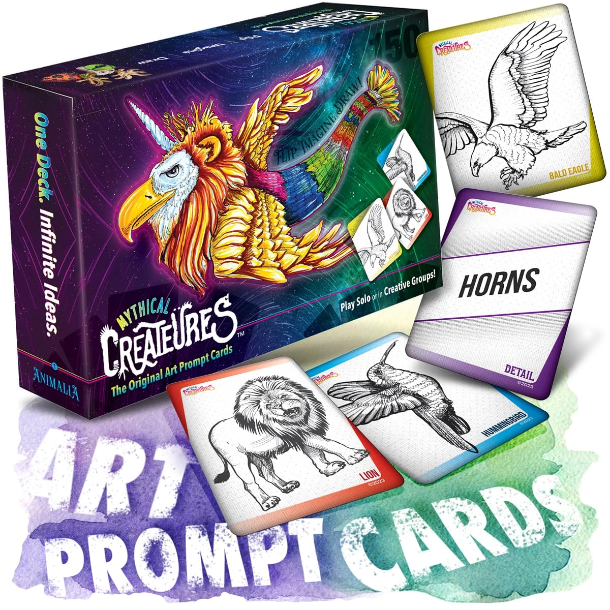 Createures Mythical Drawing Game - 150 pieces