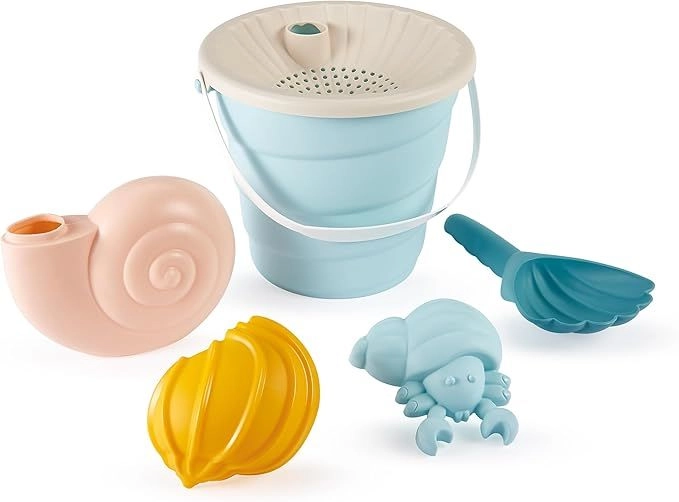 Glitter Beach Toy Bucket - 17 cm 2 Pcs Accessory Set