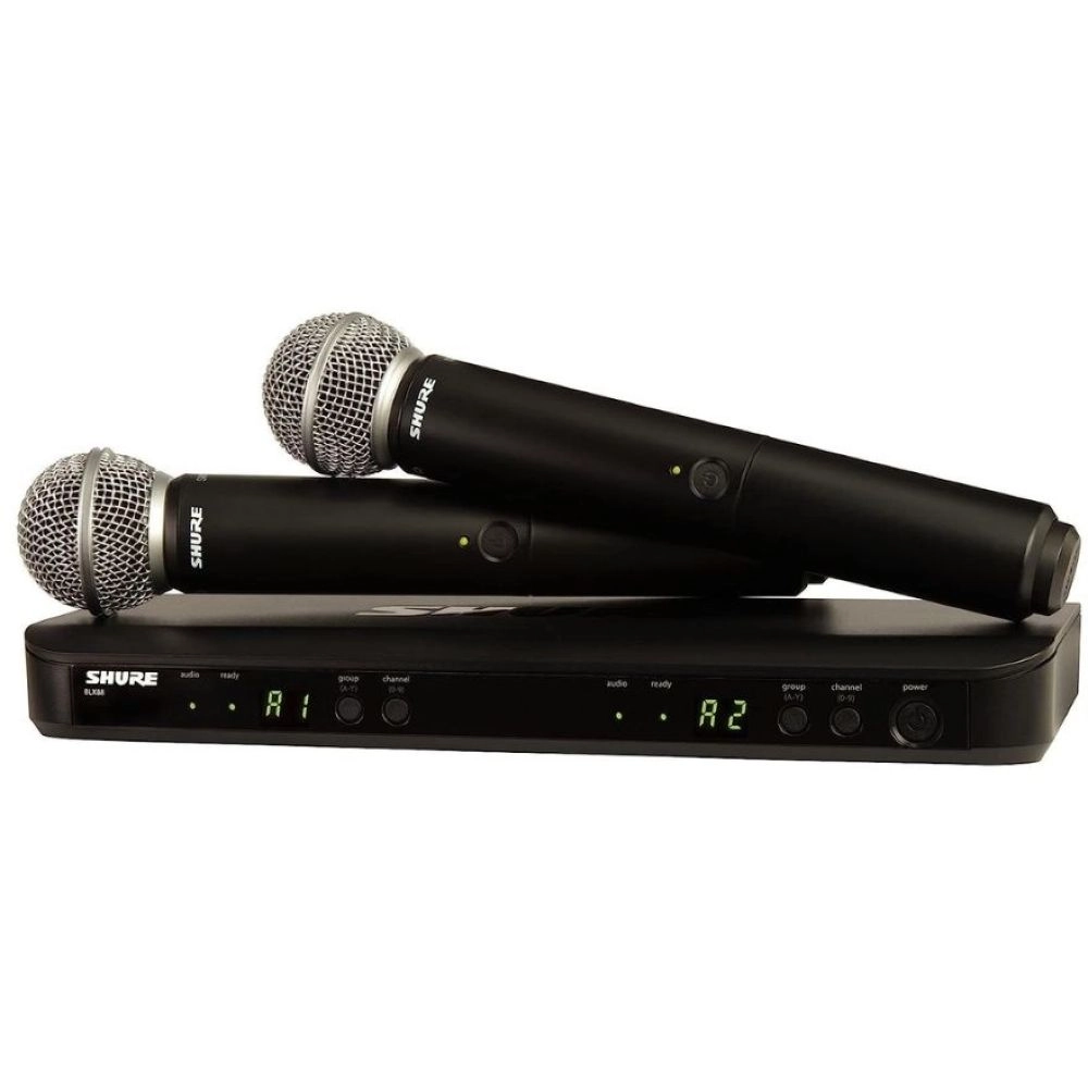 Shure BLX288UK/SM58H8E - two SM58 handheld transmitters