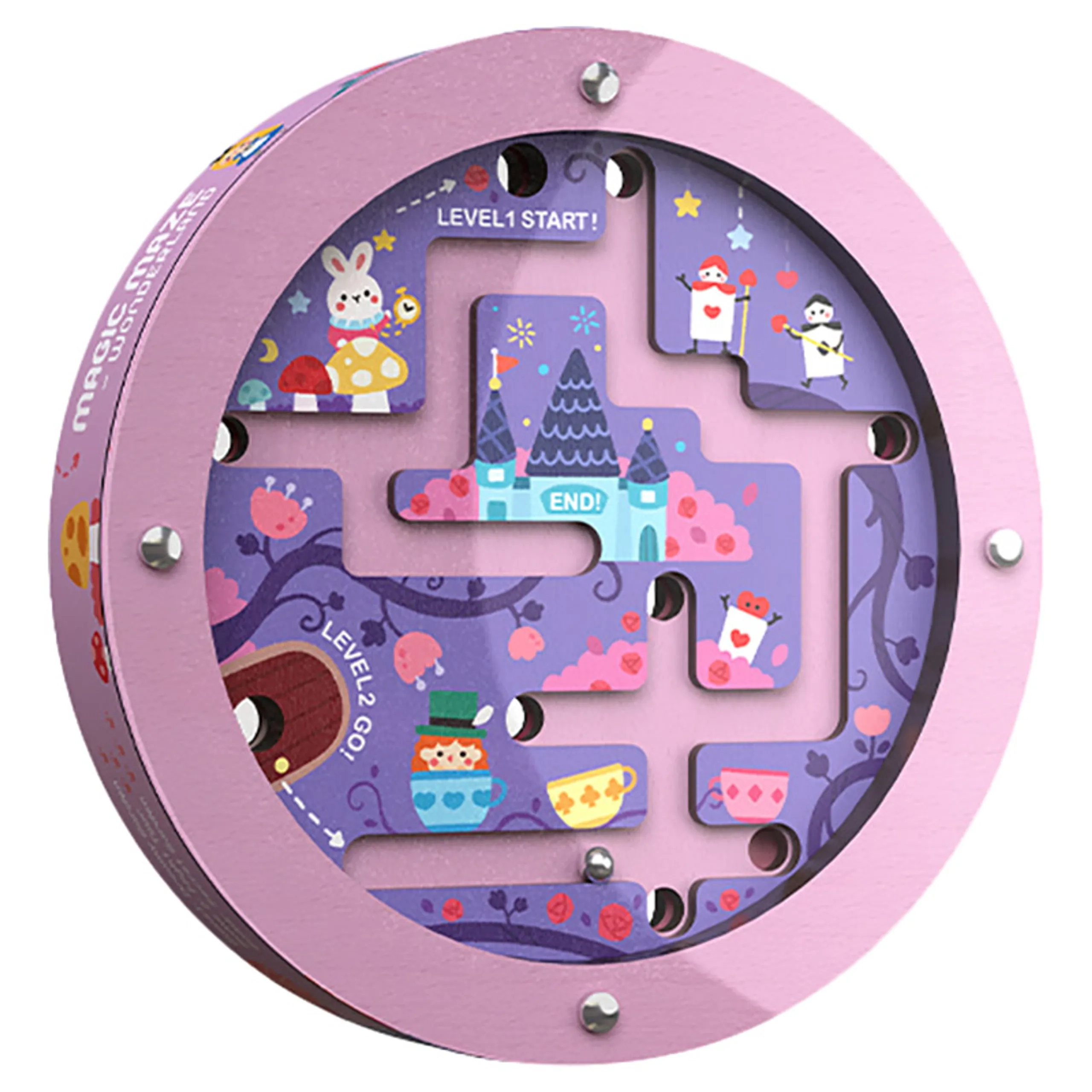 MIDEER Double Sided Steel Ball Maze - Suitable for 3 years and above Ideal travel toy