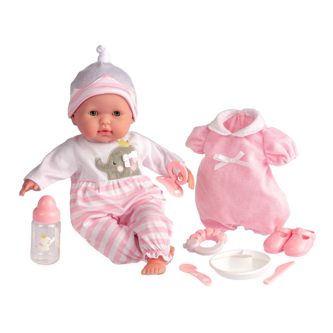 Berenguer Boutique Baby Doll - 15" Soft Body Open/Close Eyes Gift Set Ages 2+