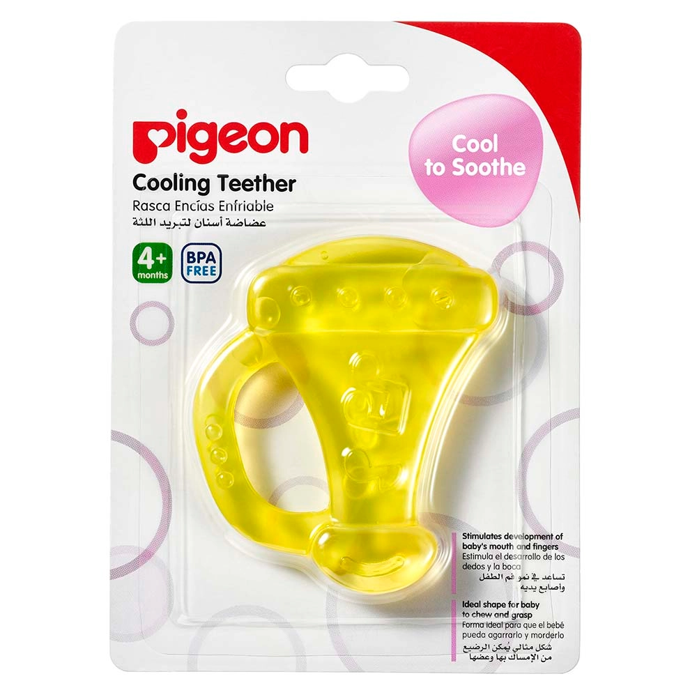 Cooling Teether - Trumpet - 3 Months Yellow