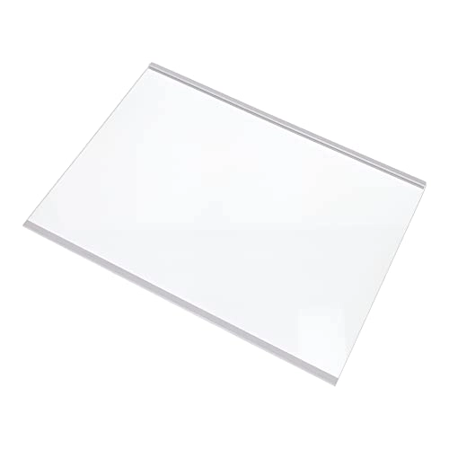 Glass Shelf - White Edge Trim 49.5cm Wide x 34.5cm Deep