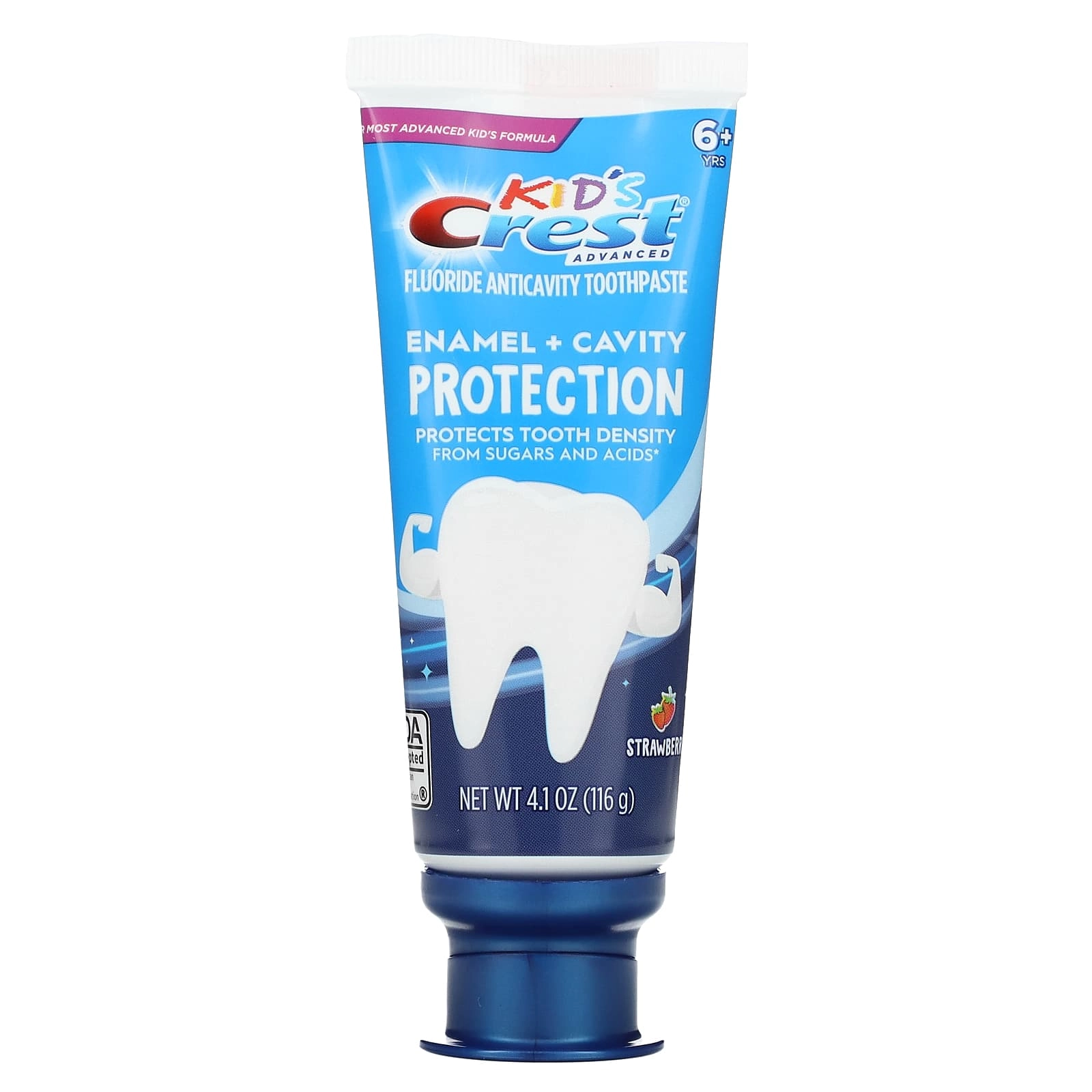 Crest Kids Advanced Fluoride Anticavity Strawberry Toothpaste 6+ Yrs 116 g