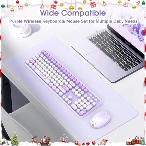 Ergonomic Wireless Rechargeable Bluetooth Keyboard - Wired/Wireless