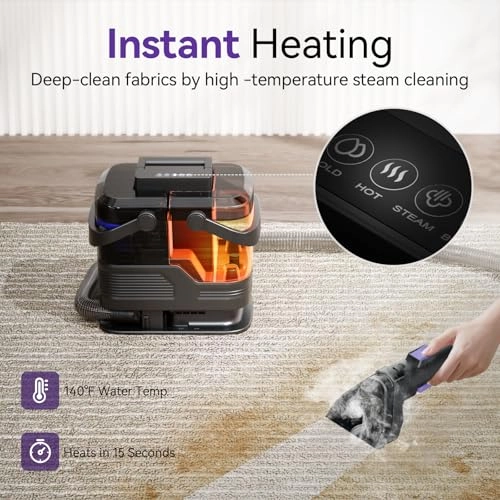 Upholstery Spot Carpet Steam Cleaner - Steam & Hot Water 500W