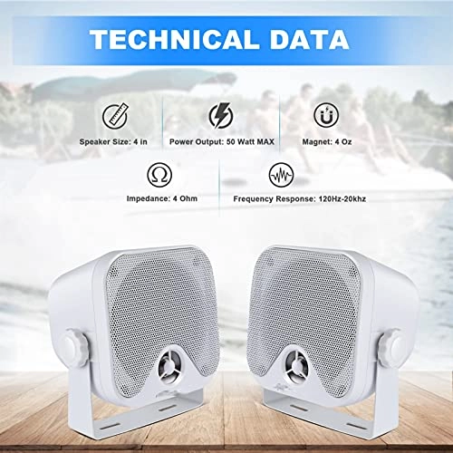 Outdoor Wireless Speaker - 4 Inch 100W