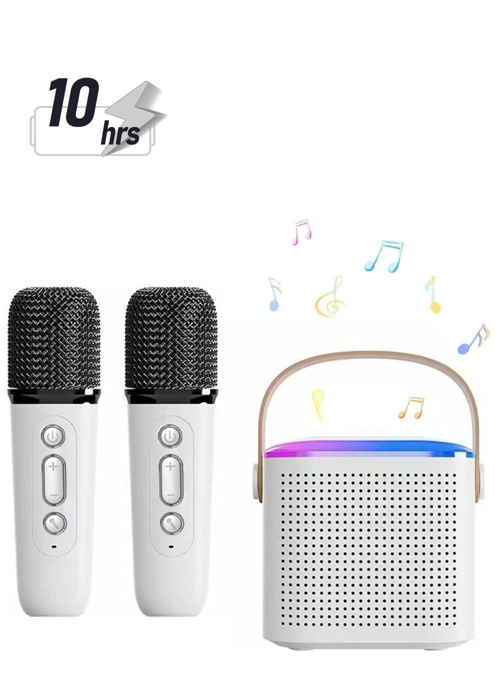 Kids Karaoke Machine - 2 Wireless Microphones