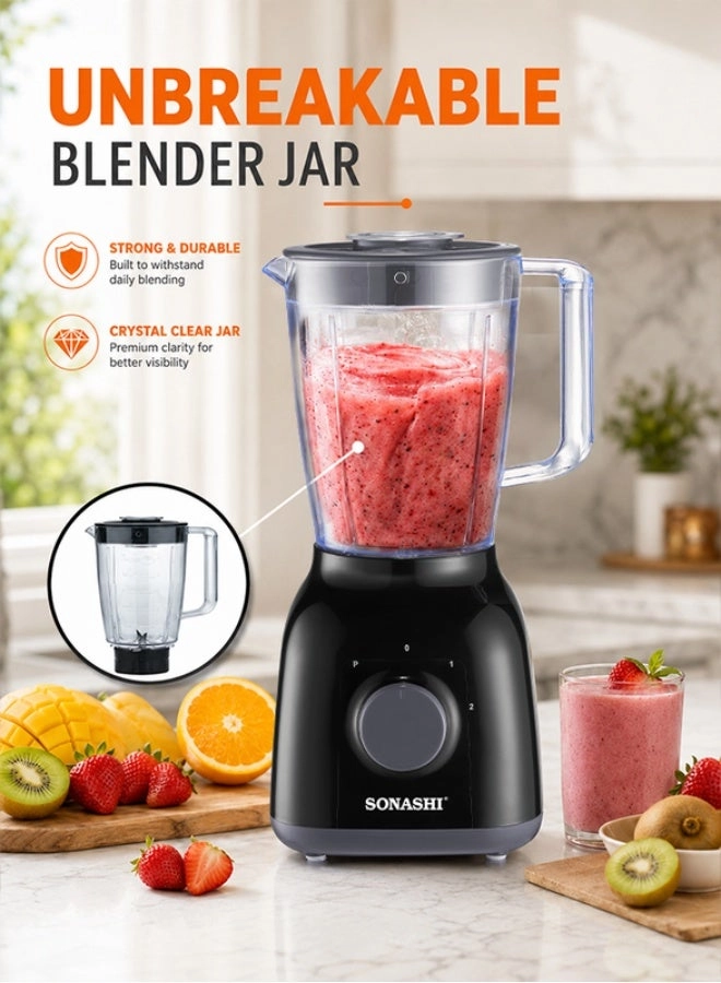 SB-144NB - 2-in-1 2-speed with pulse Stainless steel blades