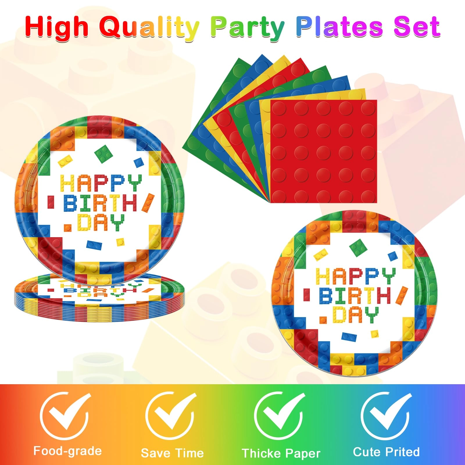 Tableware Set - 37Pcs Birthday