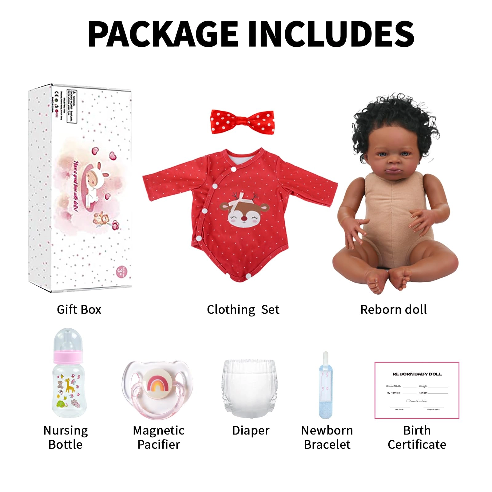 Reborn Baby Doll - 20 Inch Vinyl Ages 3+