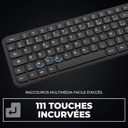 Slim Wireless Keyboard - FR Wired/Wireless