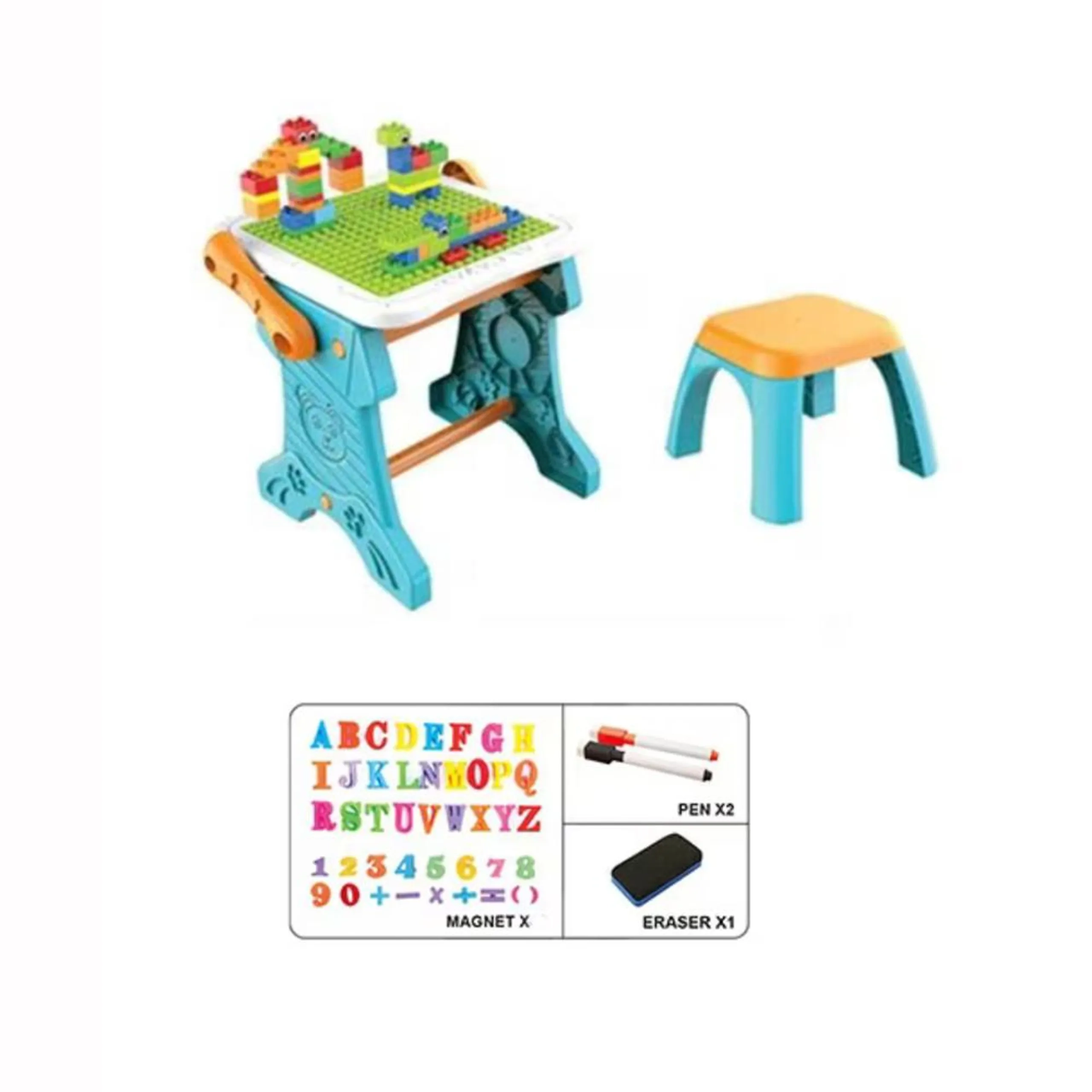 2-in-1 Easel & Building Blocks - 3 years & above 43 pieces