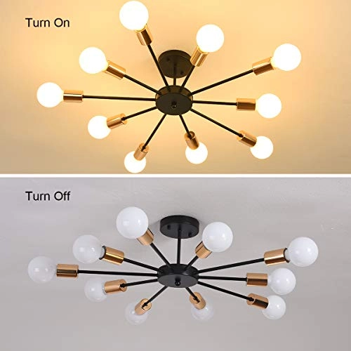 Modern Sputnik Chandeliers - Dimmable