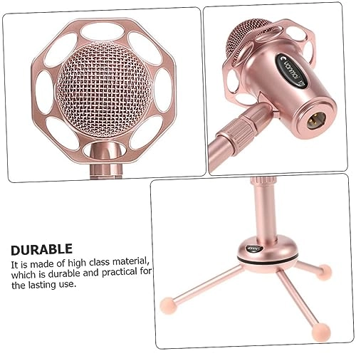 Universal Condenser Microphone - Pink USB with Stand